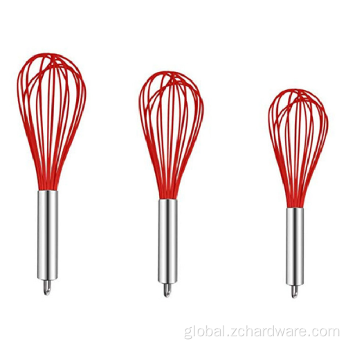 Professional Stainless Steel Whisk Kitchen Silicone Wire Stainless Steel Balloon Whisk Beater Supplier